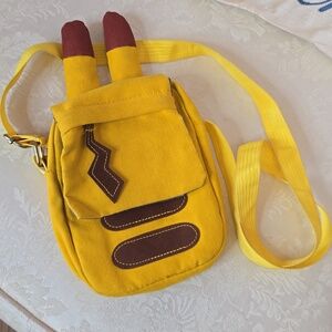 Pikachu Crossbody Pouch Bag Unbranded Yellow&Brown